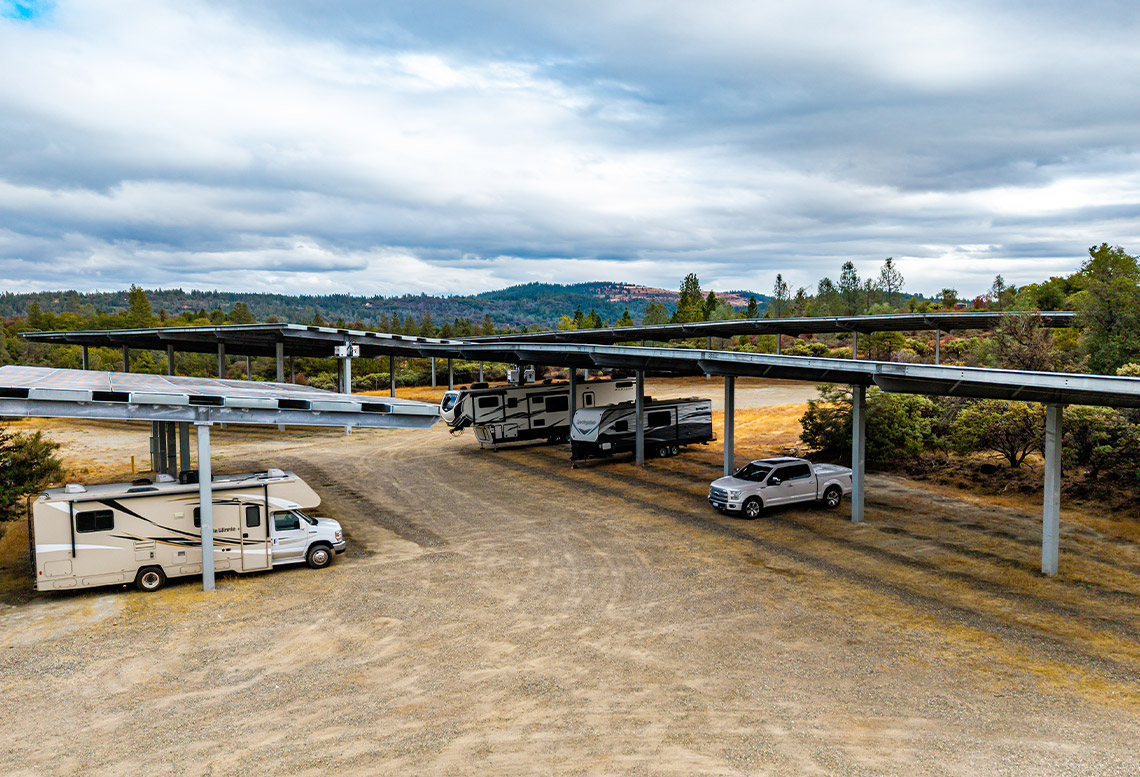 Solar RV Storage Now Open at Thousand Trails Lake of The Springs